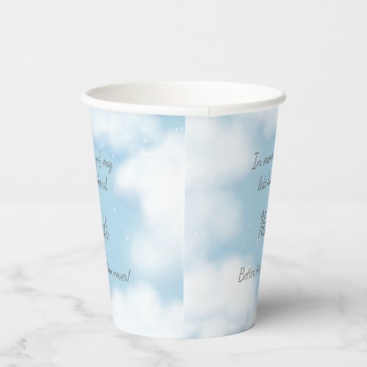 "Hoesband beter laat dan nooit" Funny Custom Papieren Bekers (Rechts)