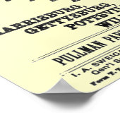 Hoesje 1894 betreffende het spoorwegsysteem poster (Hoek)