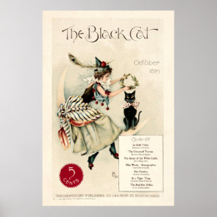  Hoesje 1895 "The Black Cat" Poster