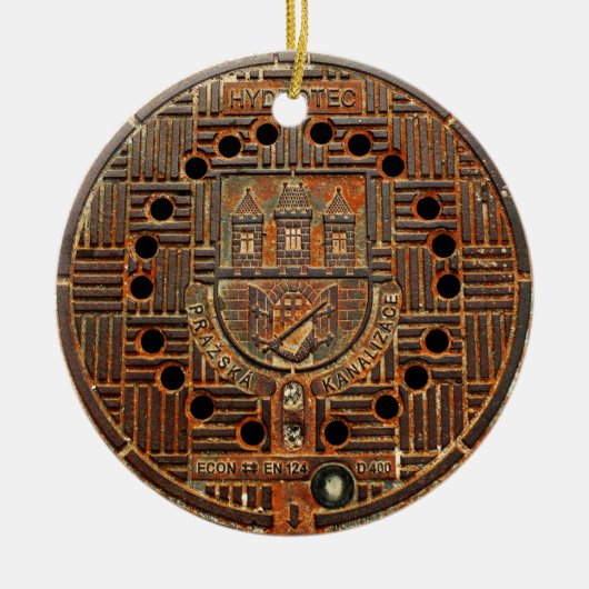 Hoesje 4 mangat (Praag) Keramisch Ornament (Voorkant)
