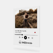 Hoesje Aangepast lied van afspeellijst Acryl Bord (Hoek)