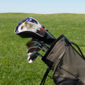 Hoesje Amerikaanse vlag en Eagle Golf Head Golfheadcover (Insitu)