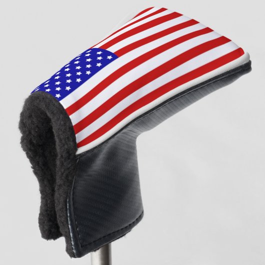 Hoesje Amerikaanse vlag Golf Golfheadcover (3/4 voorkant)