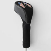 Hoesje Amerikaanse vlag Golf Golfheadcover (Schuin)