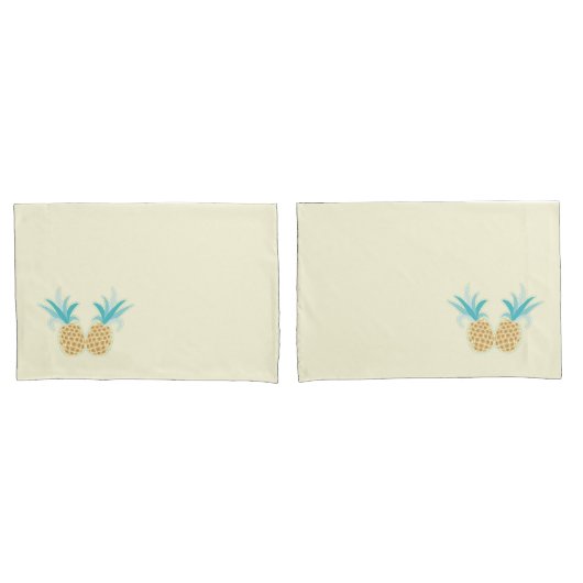 Hoesje anananas Pillow Kussensloop (Voorkant-Set)
