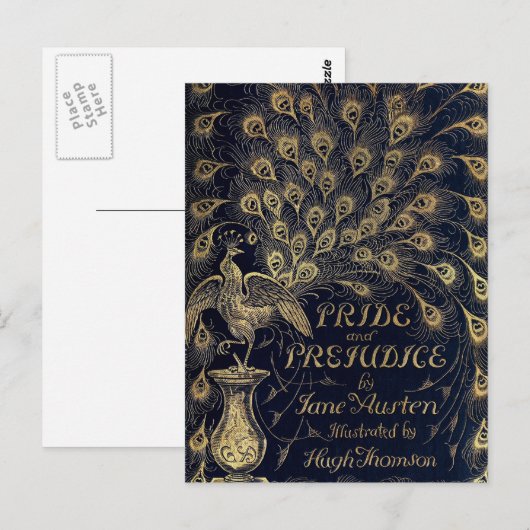 Hoesje Antiek Pride and Prejudice Peacock Edition Briefkaart (Voorkant / Achterkant)