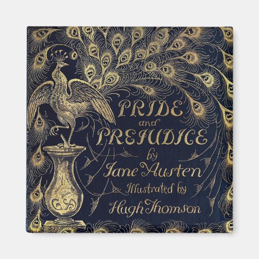 Hoesje Antiek Pride and Prejudice Peacock Edition Magneet (Voorkant)
