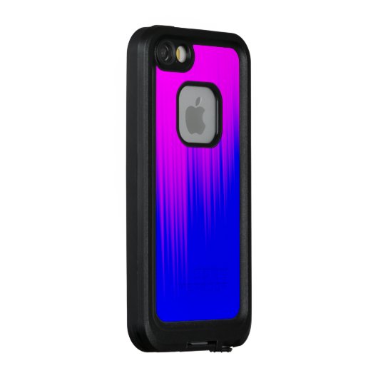Hoesje Blauw en magenta Streaks Patroon (Achterkant / rechts)