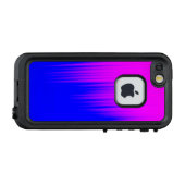 Hoesje Blauw en magenta Streaks Patroon (Achterkant (horizontaal))