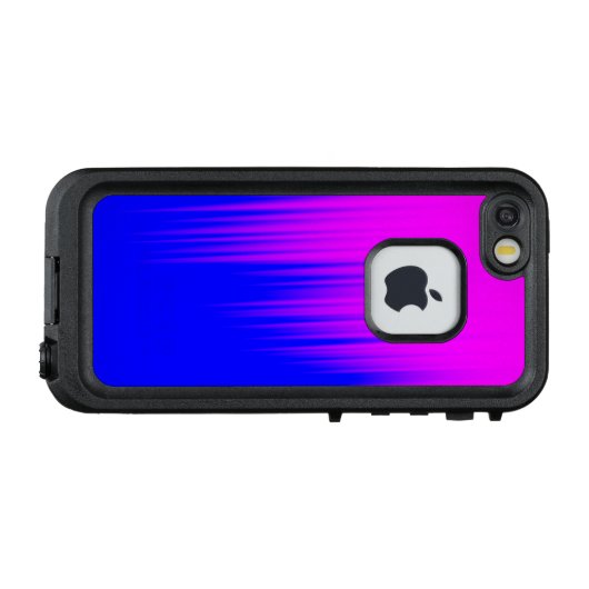 Hoesje Blauw en magenta Streaks Patroon (Achterkant (horizontaal))