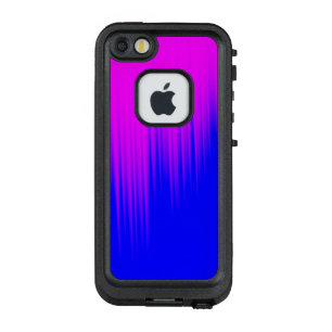 Hoesje Blauw en magenta Streaks Patroon