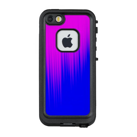 Hoesje Blauw en magenta Streaks Patroon (Achterkant)