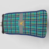 Hoesje Blauw en Oranje geplakt Golfheadcover (Voorkant)