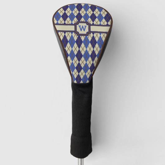 Hoesje Blueberry Scone Argyle-stuurprogramma Golfheadcover (Voorkant)