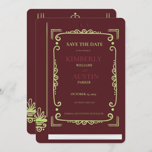  Hoesje boek | Boekthema Opslaan datum Kaart (Voorkant / Achterkant)