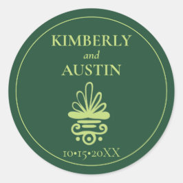 Hoesje boek | Boekthema Weddenschap Klassieke R Ronde Sticker