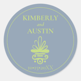 Hoesje boek | Boekthema Weddenschap Klassieke R Ronde Sticker