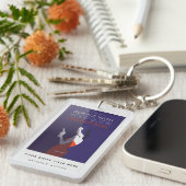 Hoesje boeken | Promotie voor auteur boek starten Sleutelhanger (Voorkant Rechts)