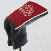 Hoesje brandweerluis / brandweerman golfheadcover (3/4 voorkant)