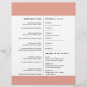 Hoesje brief resumé professionele cv (Achterkant)