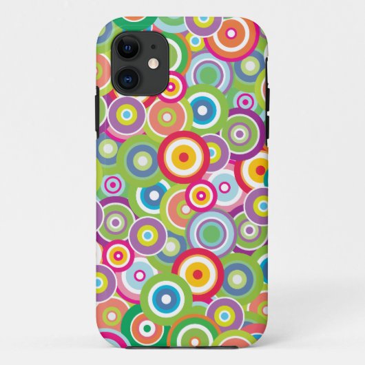 Hoesje Bright Vector Circles (Achterkant)