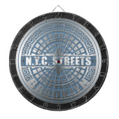 Hoesje Brooklyn Blue Dartbord (Voorkant)