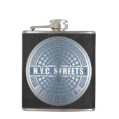 Hoesje Brooklyn Blue Heupfles (Voorkant)