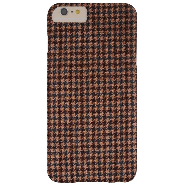 Hoesje: Bruine tweed fabric Case-Mate iPhone Case (Achterkant)