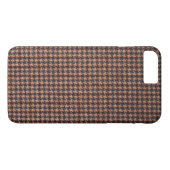 Hoesje: Bruine tweed fabric Case-Mate iPhone Case (Achterkant (Horizontaal))