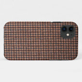 Hoesje: Bruine tweed fabric Case-Mate iPhone Case (Achterkant (horizontaal))