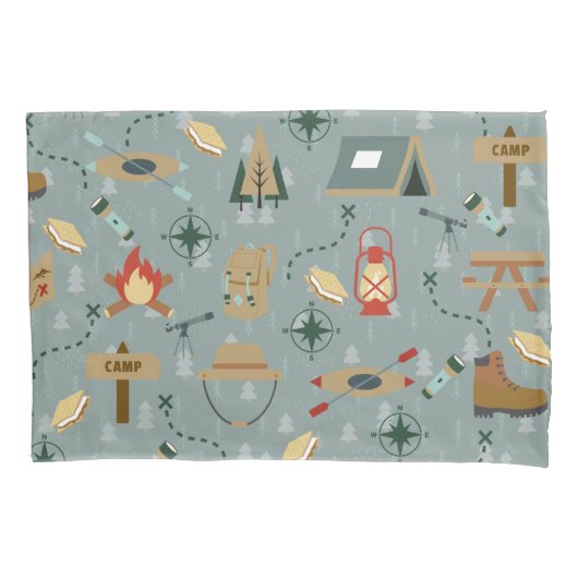 Hoesje Camping Adventure Pillow Kussensloop (Voorkant)