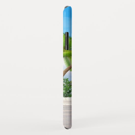 Hoesje: Caraïbisch strand met naam Case-Mate iPhone Case (Achterkant/rechts)