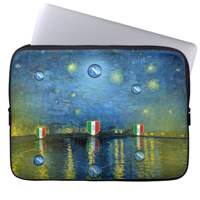 HOESJE CIELO STELLATO HERDENKING NAPOLI SCUDETTO LAPTOP SLEEVE (Voorkant)