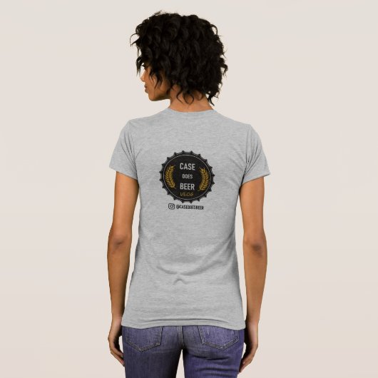 Hoesje Does Beer: Vrouwen Basic Crew Neck T-shirt (Achterkant volledig)