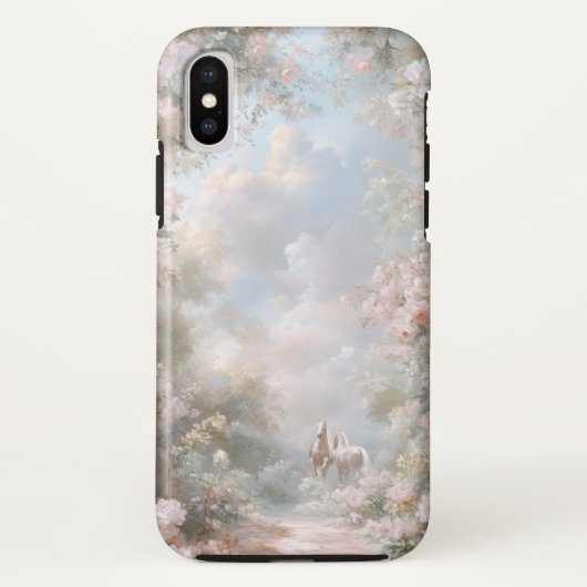 Hoesje Dreamy Pastel Garden voor iPhone (Achterkant)