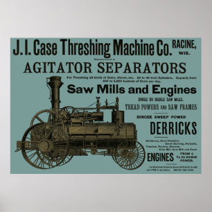 Hoesje Drempelmachine 1889 Racine Wisconsin Boerde Poster