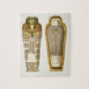 Hoesje en mummy in zijn ceremonie uit Gizeh, Volum Legpuzzel