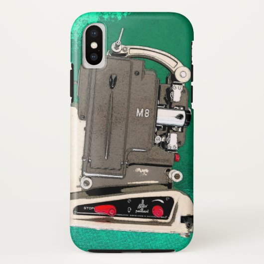 Hoesje filmprojector — Mate iPhone case (Achterkant)