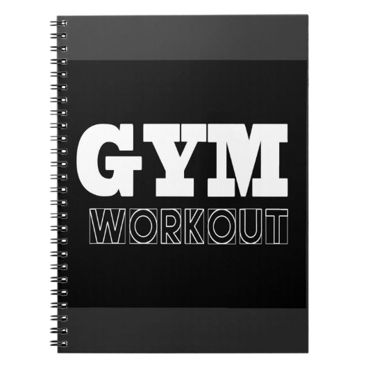 Hoesje fitness Notitieboek Gym Workout Pump (Voorkant)