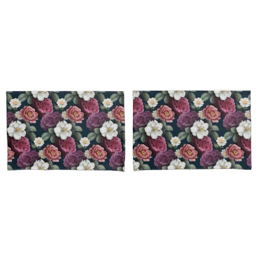 Hoesje Floral Pillow Kussensloop (Voorkant-Set)