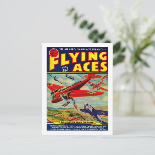 Hoesje Flying Aces Magazine 3 Briefkaart (Staand voorkant)