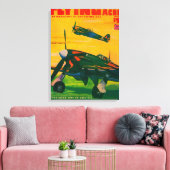 Hoesje Flying Aces Magazine 3 Canvas Afdruk (Insitu (Woonkamer))