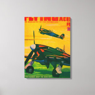 Hoesje Flying Aces Magazine 3 Canvas Afdruk