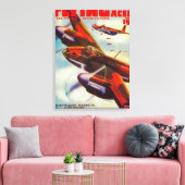 Hoesje Flying Aces Magazine 4 Canvas Afdruk (Insitu (Woonkamer))