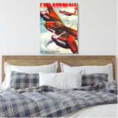 Hoesje Flying Aces Magazine 4 Canvas Afdruk (Insitu (Slaapkamer))