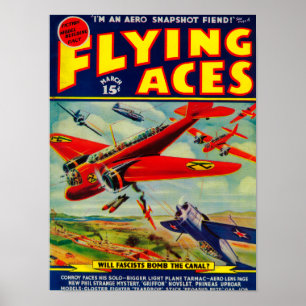 Hoesje Flying Aces Magazine 4 Poster