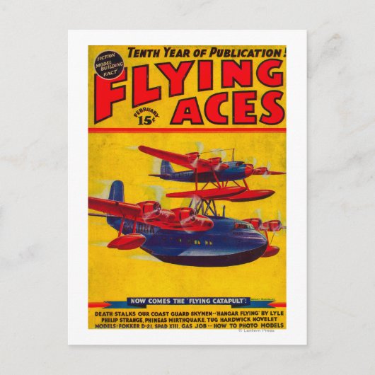 Hoesje Flying Aces Magazine Briefkaart (Voorkant)