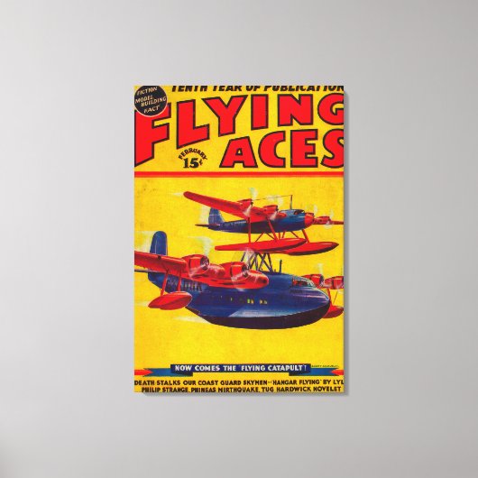 Hoesje Flying Aces Magazine Canvas Afdruk (Voorkant)