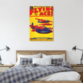 Hoesje Flying Aces Magazine Canvas Afdruk (Insitu (Slaapkamer))