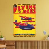 Hoesje Flying Aces Magazine Canvas Afdruk (Insitu (Woonkamer))